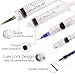 LotFancy 10 Pack Syringe Luer Lock with 14ga 18ga 20ga Blunt Tip Needle and Caps, 1ml 3ml 5ml 10ml 20ml Glue Applicator Syringe for Refilling & Measuring, Oil, E Juice, E Liquid, E Cig, Wood Glue