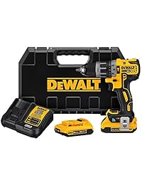 DeWalt 20V Max XR Kit de taladro de martillo, Herramienta Conectar Bluetooth (DCD797D2)