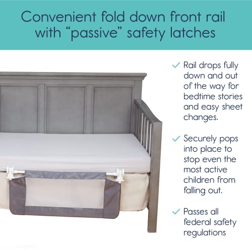 hiccapop Convertible Crib Bed Rail for Toddlers Crib Rail Guard