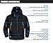 FREE SOLDIER Men Outdoor Tactical Softshell Jacket Waterproof Army Military Hooded jacket (Black XL)