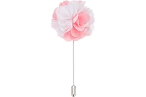 PATIKIL Flower Boutonnieres Pin, Lapel Pin for Men Camellia Flower for Wedding Graduation Anniversary Brooch Graduation Outfi