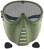 SportPro Mesh Eye Protection Full Face Mask for Airsoft - Green