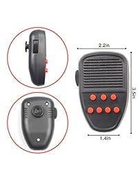 GAMPRO Bocina de sirena de automóvil, de 12 voltios, 50 vatios, con 7 tonos diferentes. Sirena electrónica para automóvil. Bocina para vehículo con micrófono y sistema de amplificación. Sirena de emergencia para automóvil, camioneta, camión, o motocicleta