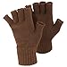 FLOSO® Ladies/Womens Winter Fingerless Gloves (One Size) (Black)