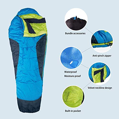 AceCamp Terrain Mummy Sleeping Bag, Warm & Cold Weather Winter Sleeping Bags, 0, 20 & 45 Degree Bags for Camping, Backpacking, Hunting, Hiking, with Compression Sack (Pink 20 Degree)