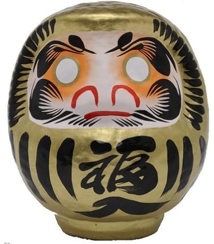 Amazon.com: JAPANMUSEUM JAPANMUSEUM 日本黃金達摩娃娃手工傳統工藝品