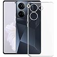 for Tecno Camon 20 Case, KJYFOANI [Anti-Yellowing] [Ultra-Thin Protection] Silicone Phone Case for Tecno Camon 20, Shockproof Bumper Cover for Women Men, Transparent (6.67") - Crystal Clear