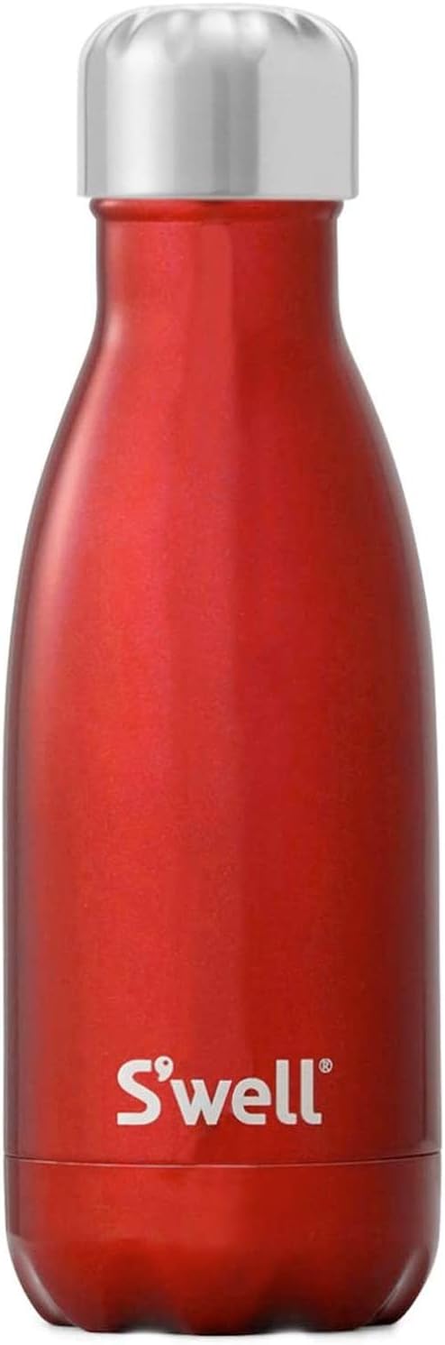 S'well Stainless Steel 9 Fl Oz-Rowboat Red-Triple Layered Vacuum-Insulated Containers Keeps Drinks Cold for 27 Hours and Hot for 12 - with No Condensation - BPA Free Water Bottle