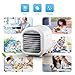 Chytac Mini Air Conditioner Personal Air Cooler Portable Arctic with 3 Speed 15 Million Negative ions dust Removal and Sterilization for Room Home (White)