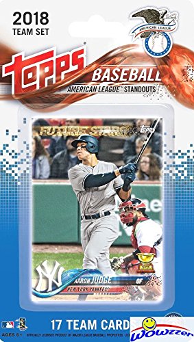 2018 Topps Baseball American League STANDOUTS EXCLUSIVE Special Limited Edition 17 Card Complete Set with Aaron Judge, Mike Trout, Carlos Correa, Gary Sanchez, Jose Altuve & More Superstars! WOWZZER