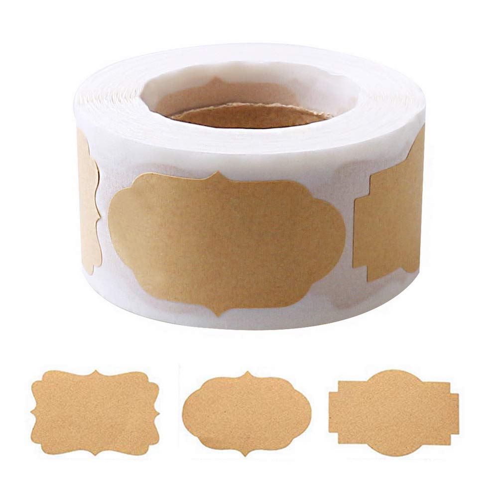 Photo 1 of 300 Pcs Gift Tags Stickers Name Labels Stickers, Self-Adhesive Handmade Bottle All-Purpose Jar Labels for Presents Christmas Decoration Jars Food Craft