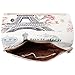 b.m.c BMC Womens Textured PU Faux Leather Postage Stamp Design Print Flap Fashion Clutch Handbag - The Crown of France