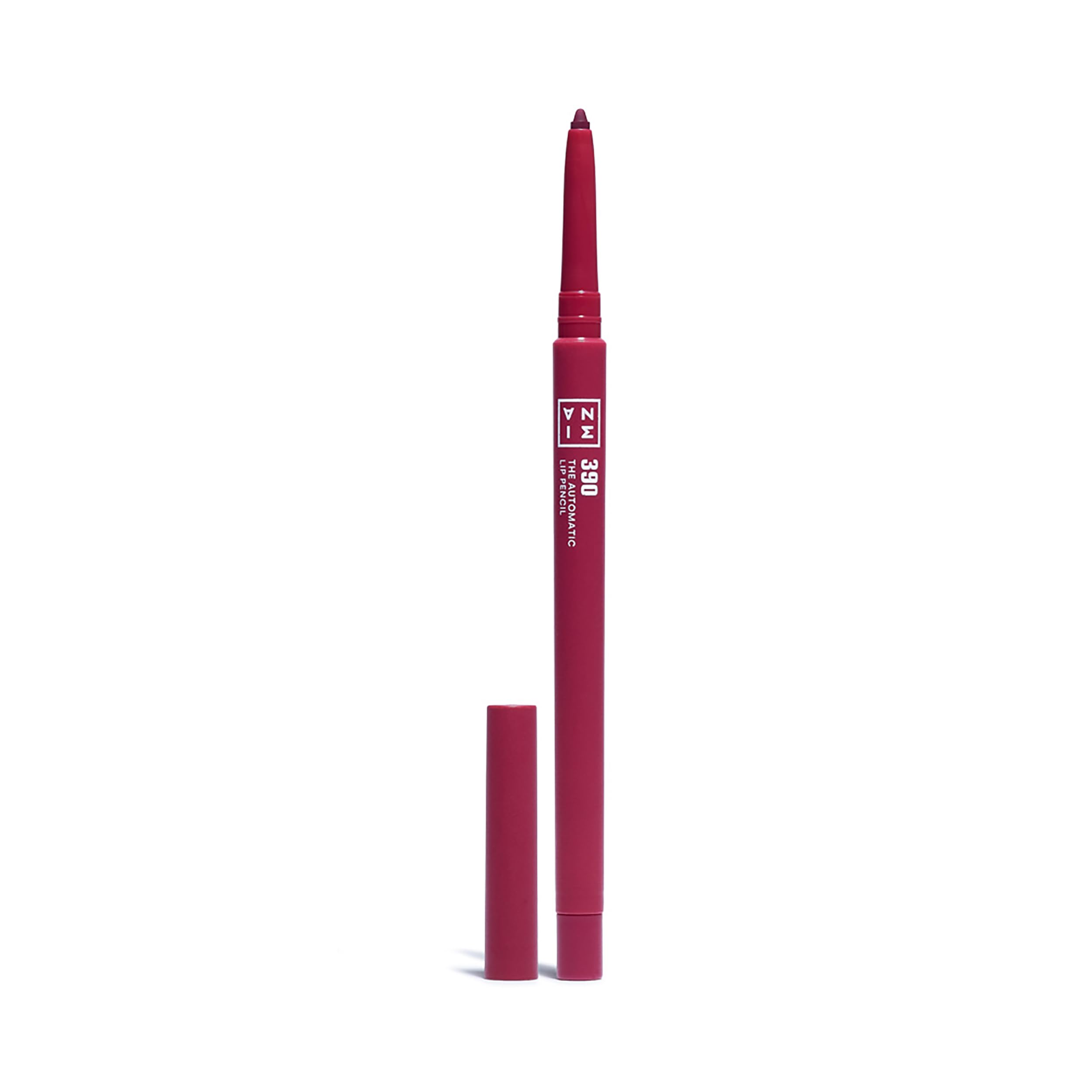 3INA MAKEUP - The Automatic Lip Pencil 390 - Dark purple Lip Liner Built- In Sharpener - Waterproof Lip Liner