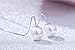 XCFS 925 Silver Plated Vintage Long Tassel ear wire Simulated Pearl Womens Dangle Drop Earrings,White