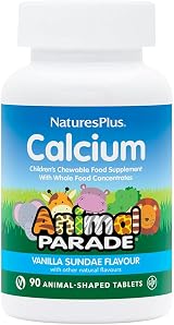 Nature's Plus Animal Parade Calcium Children’s Chewables 90 Tabs Vanilla view 1