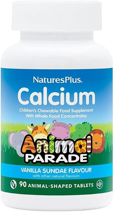 Nature's Plus Animal Parade Calcium Children’s Chewables 90 Tabs Vanilla