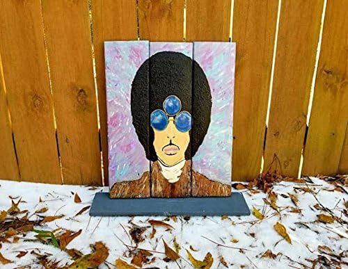 Prince Art Official Age wood painting, Prince wooden acrylic art, Purple Pallet Prince sign, Prince fan, Prince Rogers Nelson, Purple rain