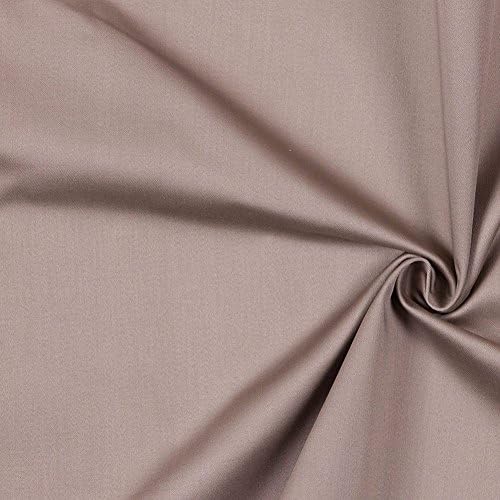Khaki Stretch Cotton Sateen