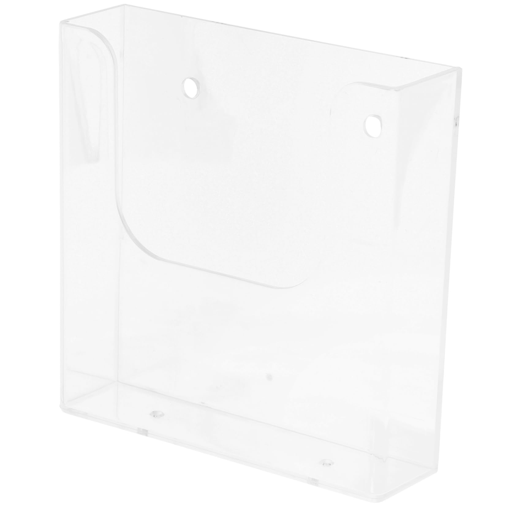 BRIGHTFUFU Acrylic Wall-mounted File Rack Transparent Document Holder for Office Organization Space-saving Magazine and Pamphlet Stand File Display Organizer for Easy Access