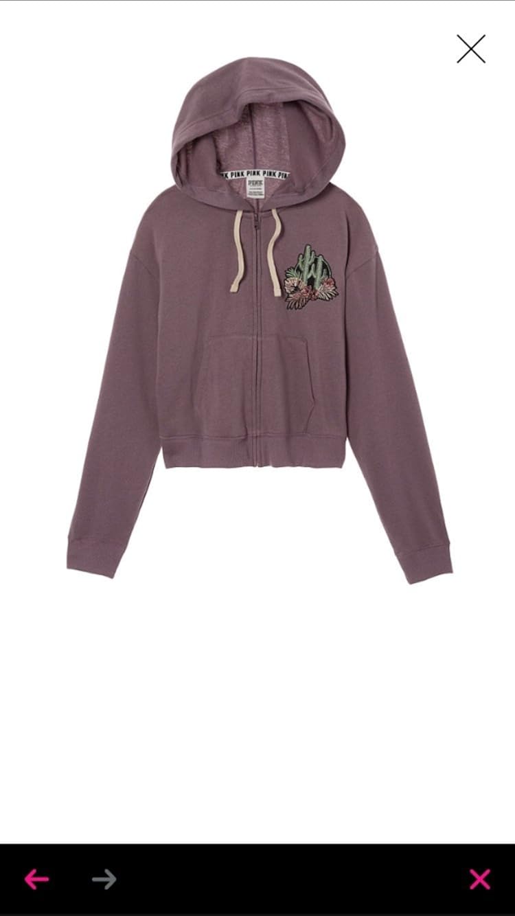 mauve color hoodie