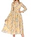ACEVOG Women's Casual Short Sleeve Floral Printed Fit and Flare Party Dress