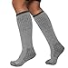 Heavy Work Boot Socks – Durable Comfortable - Great for Hiking, Camping, Hunting (L/XL, Light Grey)