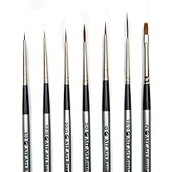 AIT Art Select Red Sable Detail Brush Set, 7 Pure