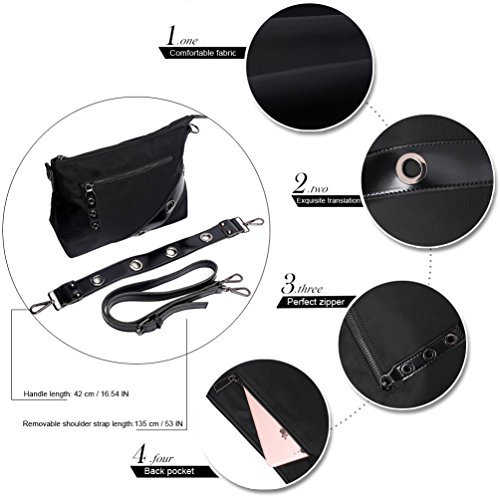 SiMYEER Crossbody Bag Purse Multi Zipper Pocket Shoulder Bag Messenger Bag for Women