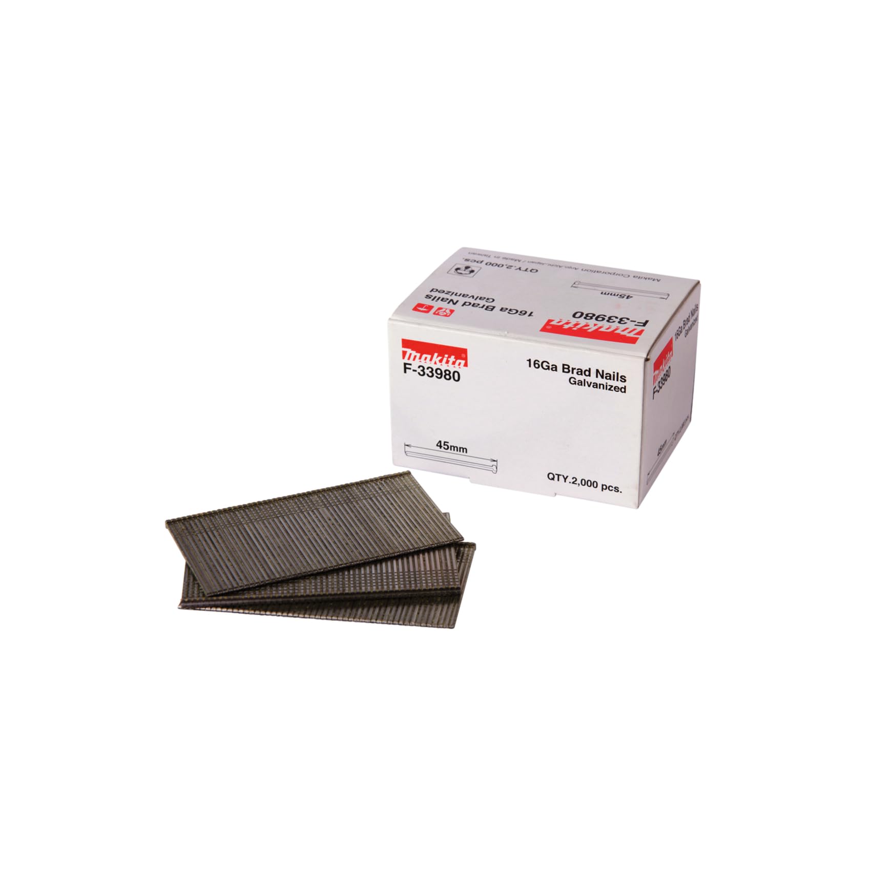 Makita F-33980 45 mm 16Ga 2000 Brad Nail - Multi-Colour