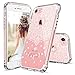 MOSNOVO White Peace Mandala Floral Lace Pattern Designed for iPhone 7 Case - Clear