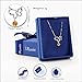 J.Rosée Pendant Necklaces with 925 Sterling Silver and 3A Cubic Zirconia Chain Jewelry Necklace Gifts for Women Girls