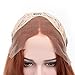 CIMITIKI Glueless Red Copper Lace Front Wigs Long Loose Wave 18Inch Orange Side Part Hair Style Synthetic full Ginger Wig Heat Resistant Fiber for Women Girls