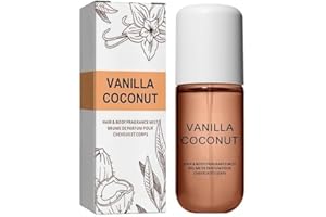 Vanilla Skin Perfume, 50ml Vanilla Skin Body Mist, Vanilla Body & Hair Fragrance Mist, Vanilla Essential Oil for Skin,Vanilla