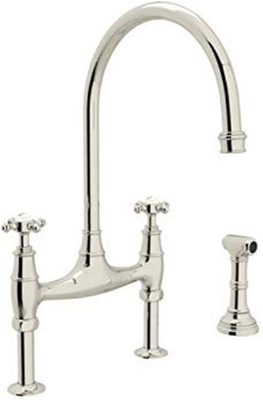 Rohl U 4718x Pn 2 Perrin And Rowe Deck Mount Bridge Kitchen Faucet