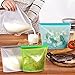 Reusable Silicone Food Bag Storage, 4 Packs