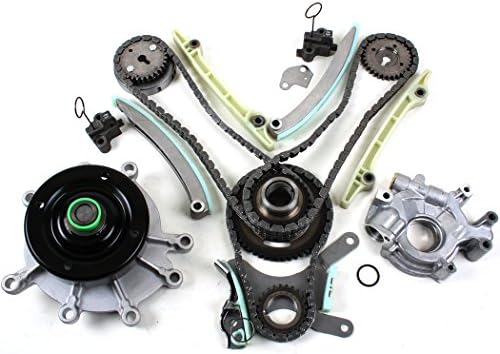 CNS Timing Chain Kit, Water Pump, & Oil Pump Set Compatible with 99-04 DODGE JEEP 4.7L (285cid/ 287cid) SOHC V8 16V