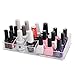 MelodySusie® Jewelry and Cosmetic Organizer Transparent Acrylic Makeup Organizer with 10 Compartments / Best Choice of Nail Polish Organizer