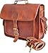 Phoenix Craft Leather 18 Inch Vintage Handmade Leather Messenger Bag for Laptop Briefcase Satchel Bag 18X13X6 Inches Brown Christmas gifts