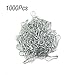 lieomo 1000pcs 0.85 Inch Coilless Tone Gourd Bulb Pear-Shaped Safety Pins for Hanging Tags-Silver