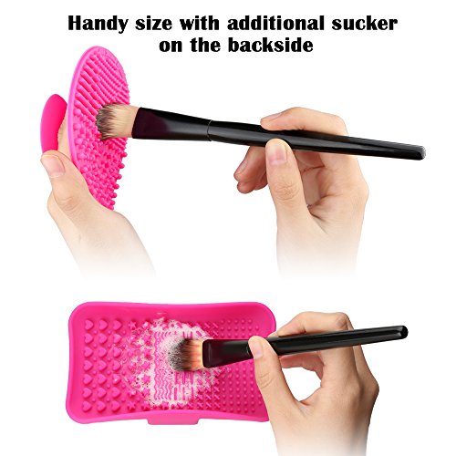 image for TailaiMei Makeup Brush Cleaning Mats, 1 Mini Makeup Brush Cleaner mat,