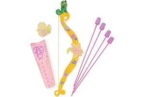 Disney Store Official Rapunzel Light-Up Bow and Arrow Set for Kids - Includes Bow, Quiver, 4 Foam Tipped Toy Arrows, 3 Targets - Inspired by Tangled - Perfect for Halloween Costumes for Girls