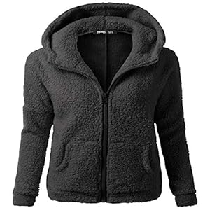 Hhckhxww Vrouwen Pluche Trui Vrouwen Herfst en Winter Lamswol Dames Jas