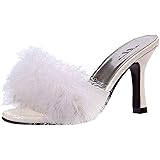Ellie Shoes Women's 3.5 Inch Heel Maribou Slippers