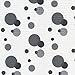 Duck Smooth Top EasyLiner, 12-inch x 10 Feet, Grey Polka Dot