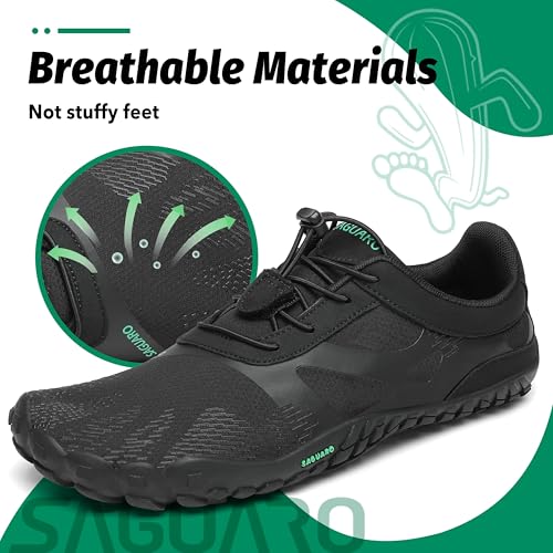 SAGUARO Versatile Minimalist Lightweight Flexible Outdoor Indoor Shoes – Gym Asphalt Beach Mountain, Unisex-Adult