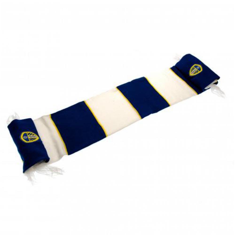 Official Leeds United FC Bar Scarf Amazon.co.uk Clothing