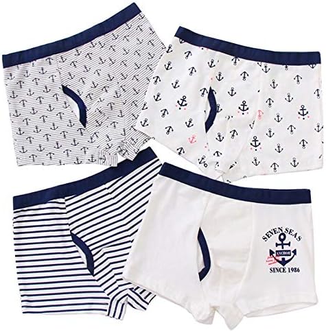 Kidear Kids Series Baby Underwear Little Boys' Cotton Boxer Briefs (Pack of 4-6)