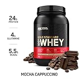Optimum Nutrition Gold Standard 100% Whey Protein Powder, Mocha Cappuccino, 2 Pound (Packaging May Vary)