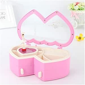 FSHAN Caja de música Caja de música en Forma de corazón Caja ...