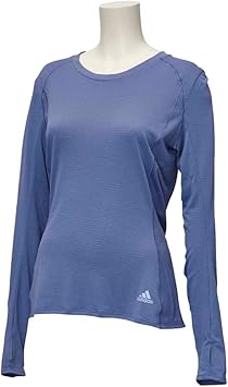 Amazon Co Jp Adidas アディダス レディース ランニングウェア Snova リフレクト長袖tシャツ ジョギング ブルー Eeq97 Cg1094 Ot スポーツ アウトドア